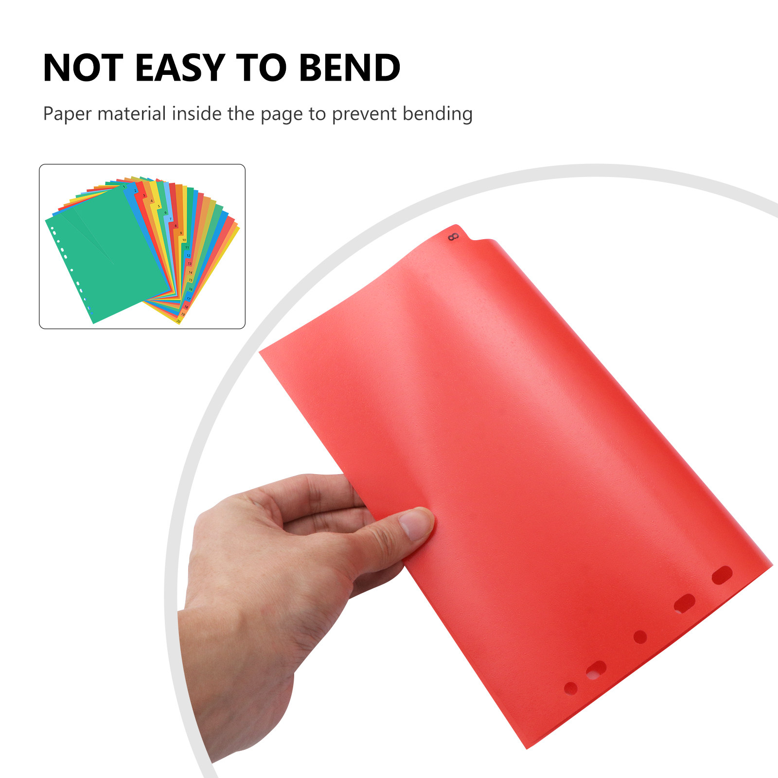 20 цветных пластиковых раздели – обзор и цена Tab Divider A4