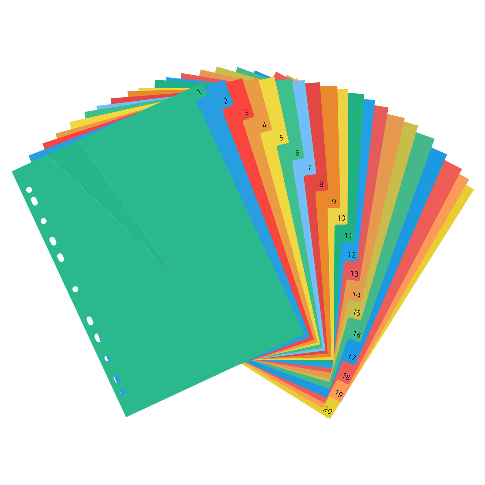 20 страниц формата А4, цветные – обзор и цена Tab Divider A4